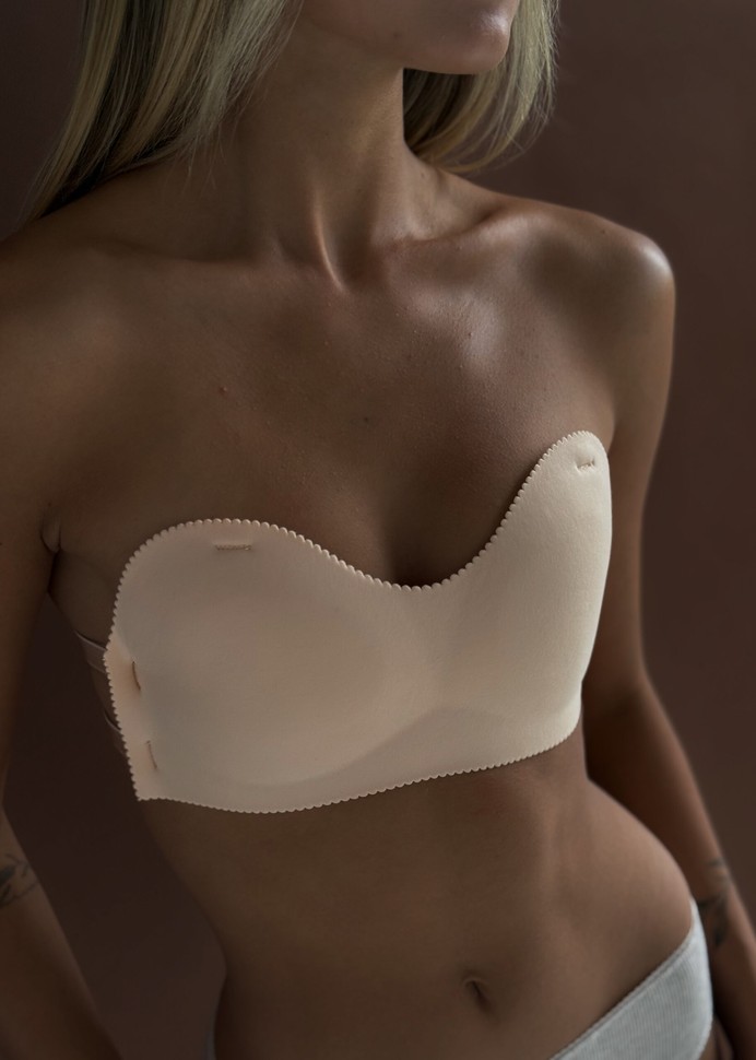 Top bezszwowy basic (w komplecie przezroczyste silikonowe ramiączka) - One size
