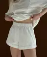 Mleczny Podstawowe mleczne szorty z dzianiny trzy-nitkowej