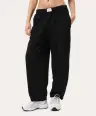 Czarny Codzienne baggy spodnie
