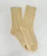 Mleczny Wełniane skarpetki w beżowych odcieniach - One size