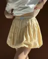 Żółty Żółte mini spódnico-szorty