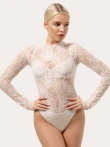 Mleczne body z koronki