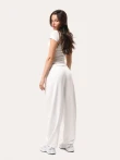 Mleczny codzienne baggy spodnie - XS