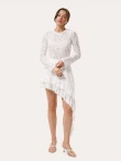 Dopasowany longsleeve z puszystej, teksturowanej koronki