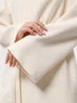 Domowy komplet trzyczęściowy z ocieplanej frotte: kimono, koszulka i szorty