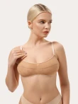 Podstawowy cielisty top z siatki
