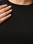 Podstawowa czarna koszulka oversize z logo