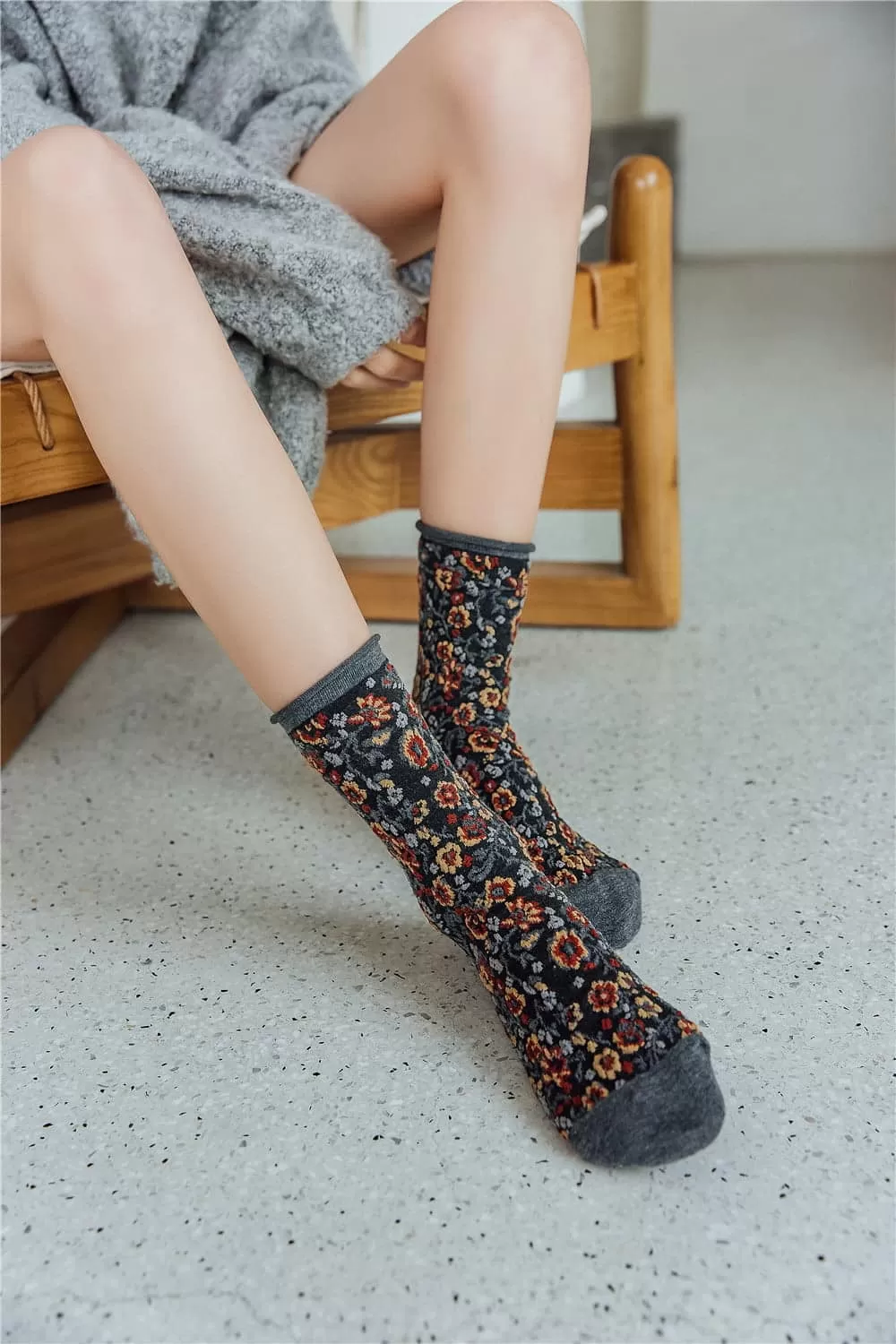 Skarpetki „Kwiatki” - One size