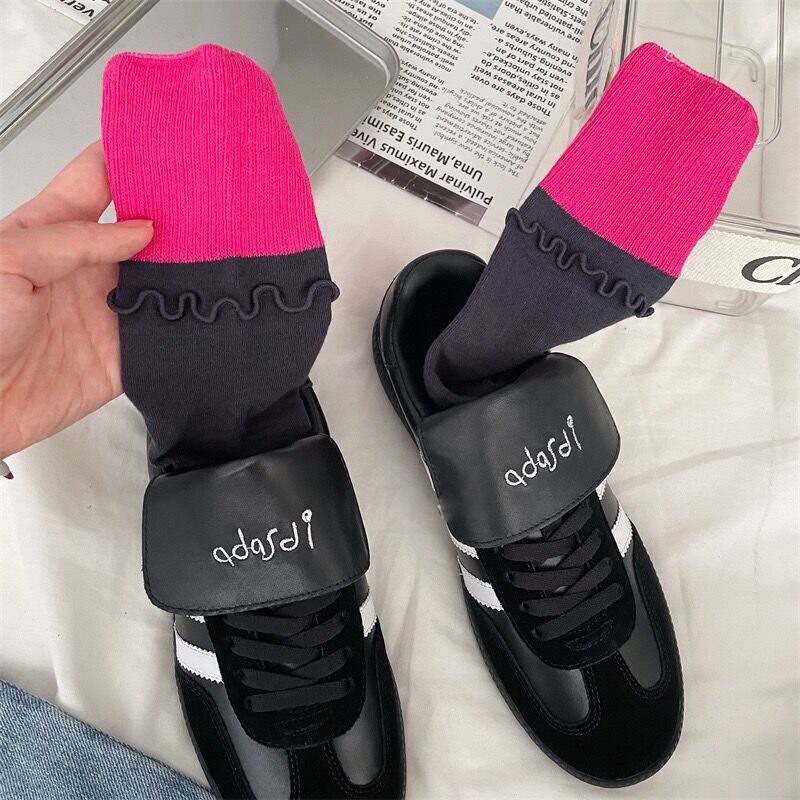 Jasne skarpetki damskie z falbanami - One size
