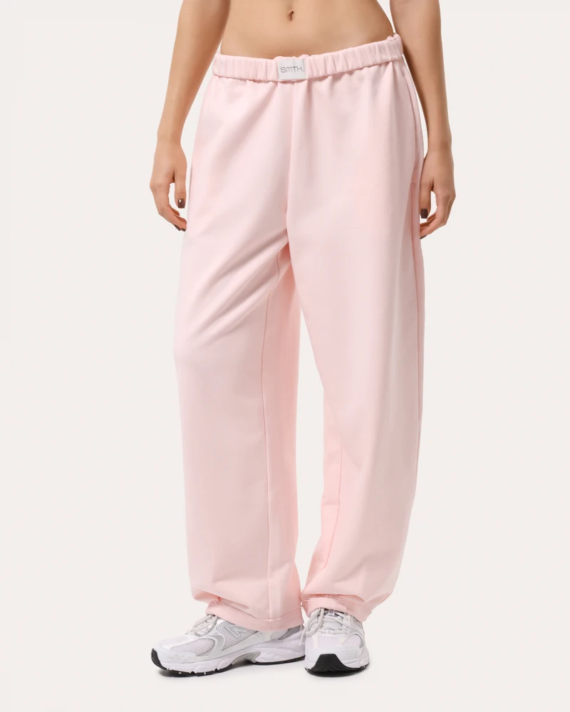 Różowy codzienne baggy spodnie - XS